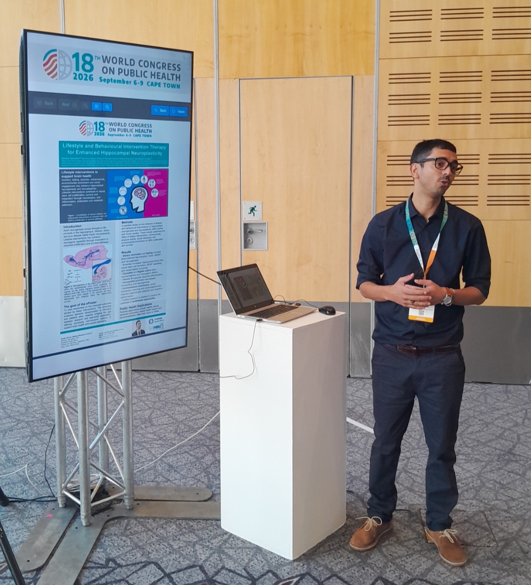 Dr Samodien presenting at WCPH